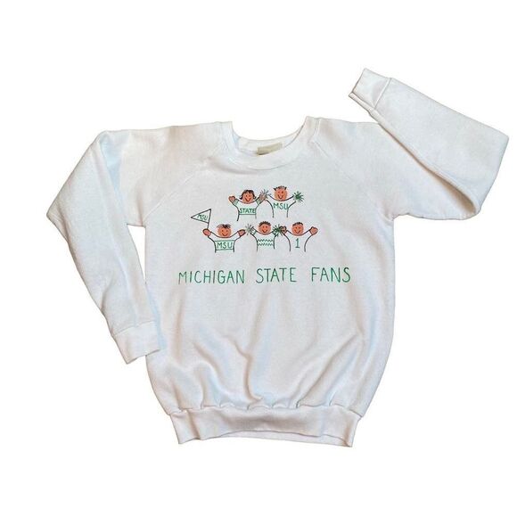 Michigan State University MSU Handcrafted Youth Sweatshirt Size 14-16 XL - Picture 1 of 12